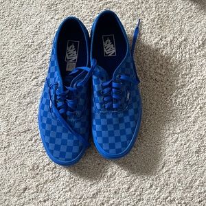 Vans blue checkerboard men’s size 11